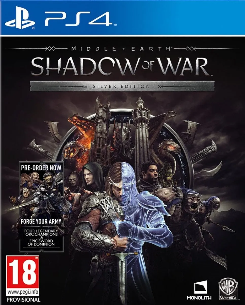 Warner Bros Middle-Earth Shadow of War Silver Edition PS4