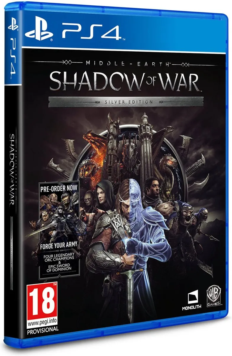 Warner Bros Middle-Earth Shadow of War Silver Edition PS4