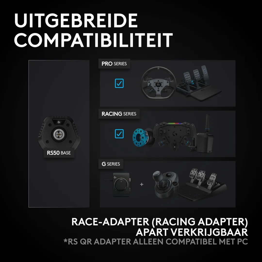 Logitech G RS50 Systeem - PlayStation/PC - 30cm