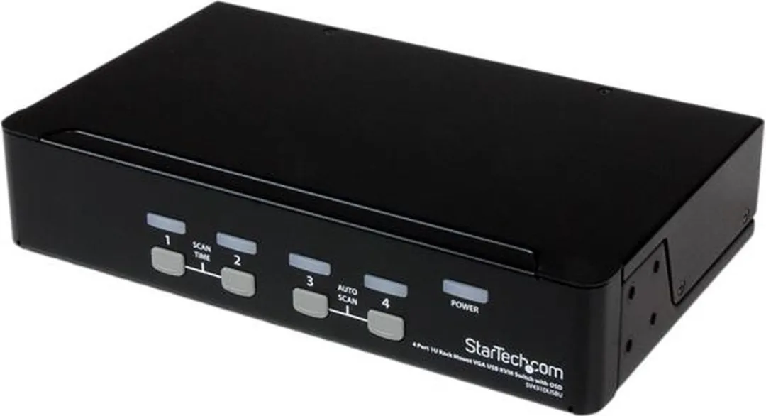 Startech SV431DUSBU USB KVM-switch 4-poort 1U Rack