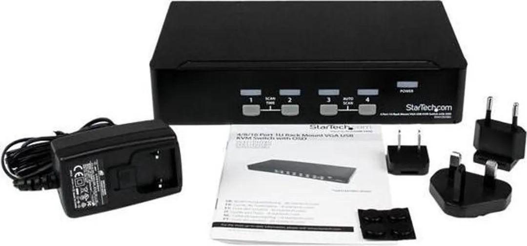 Startech SV431DUSBU USB KVM-switch 4-poort 1U Rack - afbeelding 3 van 6