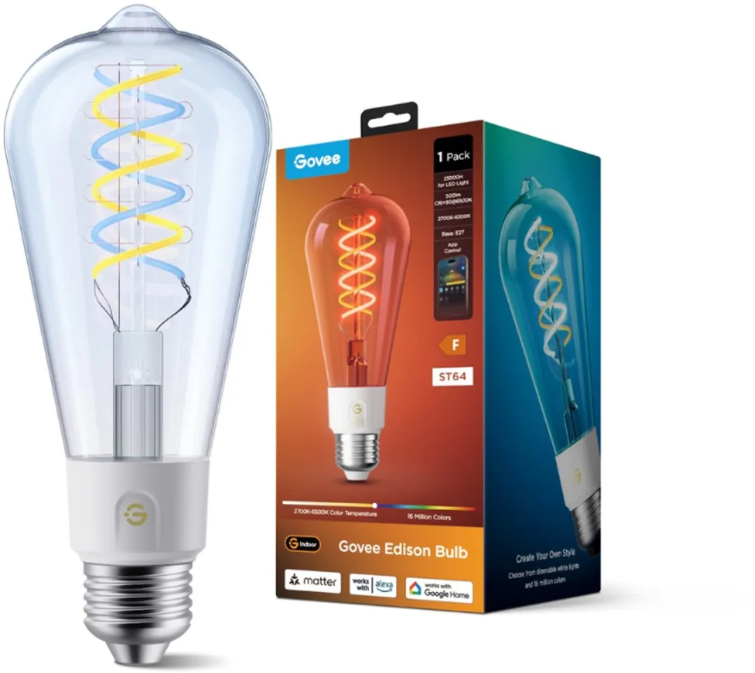 Govee Edison Bulb ST19 E27 Matter RGBW