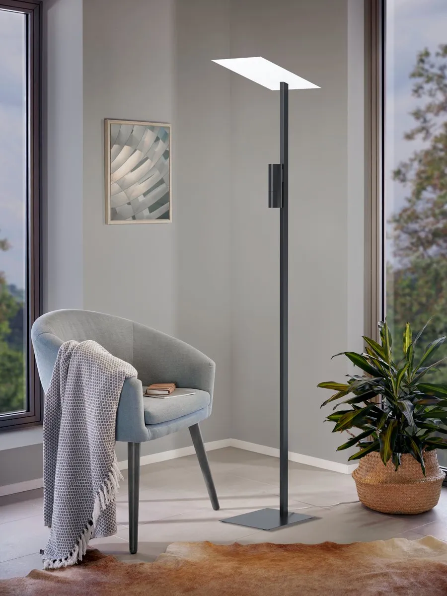 Eglo Budensea Vloerlamp GU10 - 180cm - Zwart/Wit - afbeelding 5 van 6