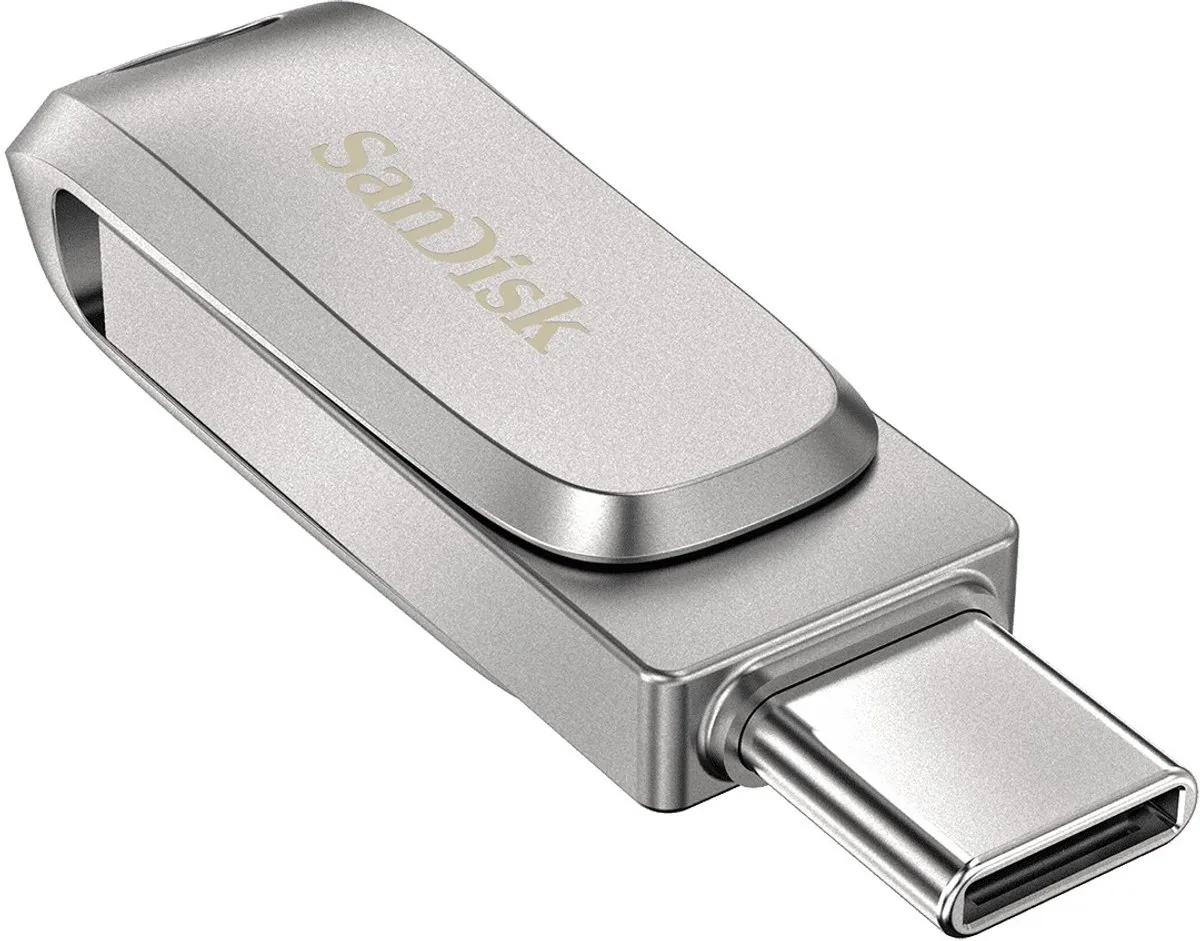 SanDisk Ultra Dual Luxe SDDDC4-256G-G46 USB-stick 256GB - Zilver