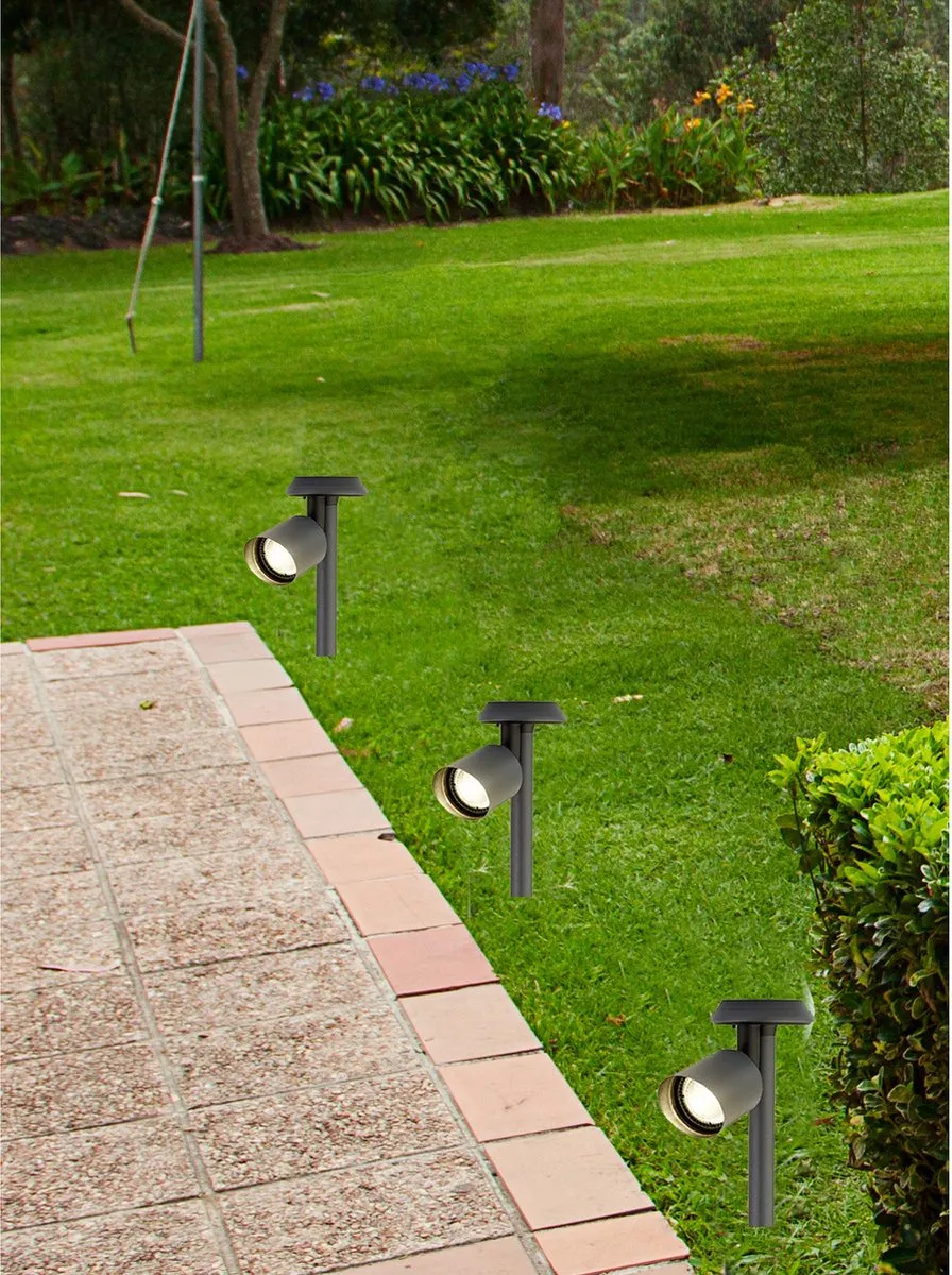 Lumineo Solar Spotlight Tuinverlichting 25cm - Wit - 1W
