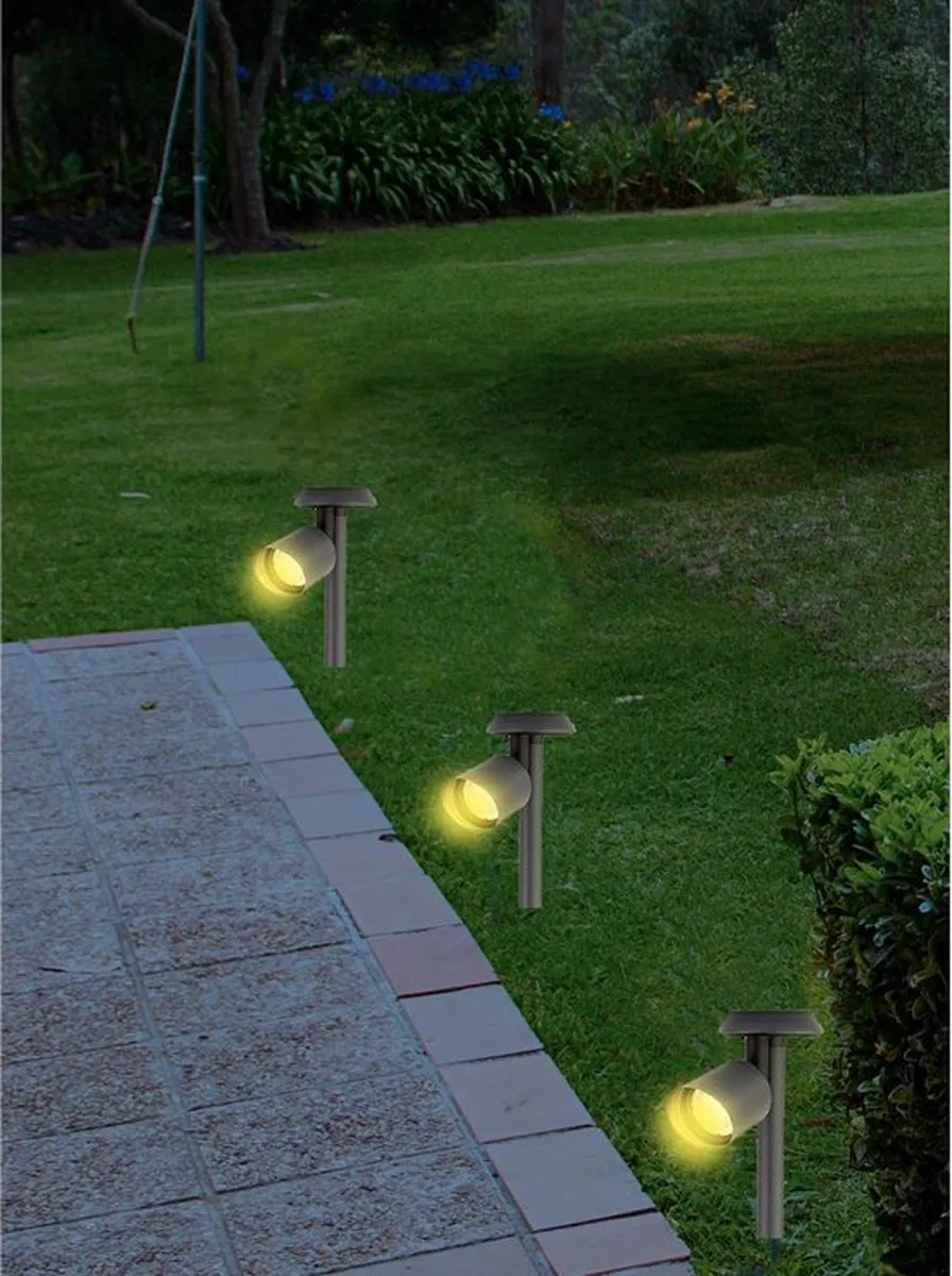 Lumineo Solar Spotlight Tuinverlichting 25cm - Wit - 1W