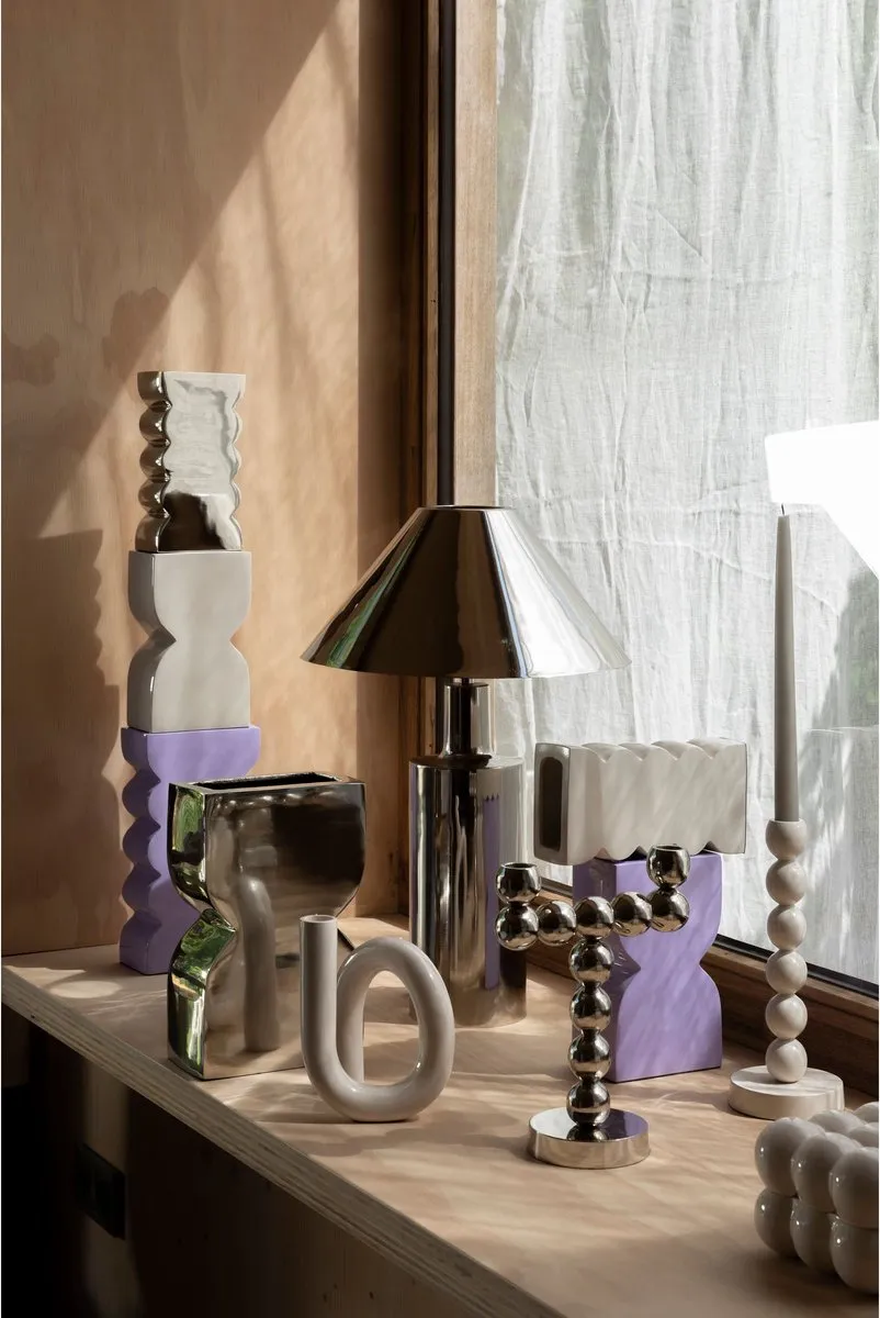 Zuiver Wonders Tafellamp Shiny - 35cm - Zilver