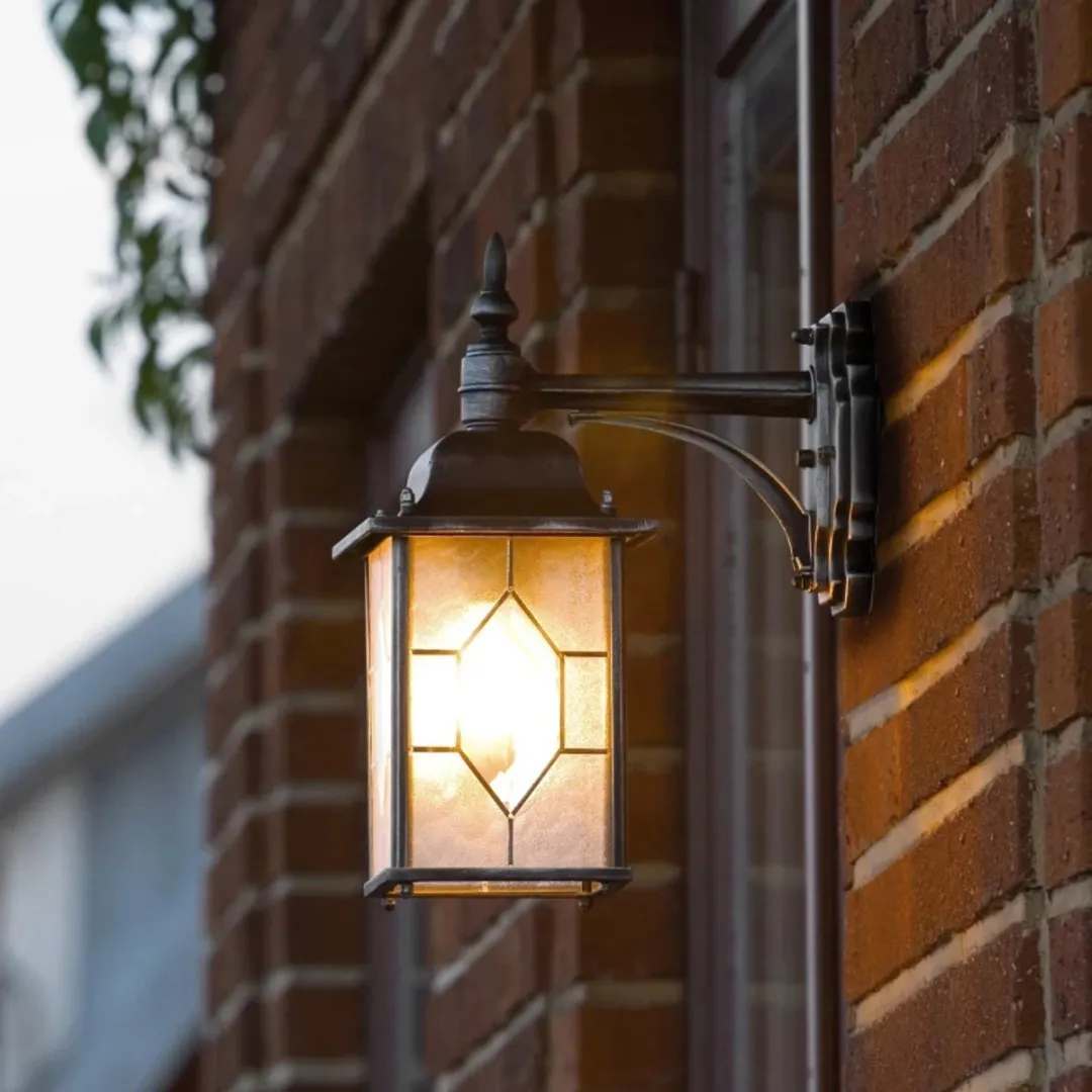Konstsmide Milano Wandlamp 38cm - Zwart/zilver
