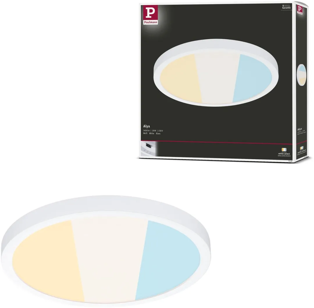 Paulmann LED-paneel Alya Rond 300mm 29W Wit