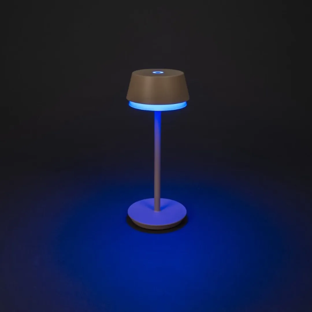 Konstsmide Lyon Tafellamp RGB - Crème Zandbruin - 120cm - afbeelding 6 van 6