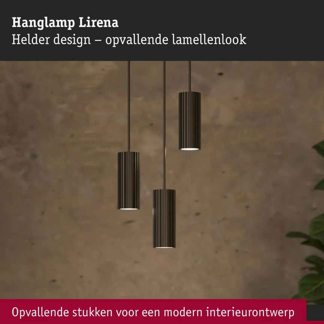 Paulmann Lirena Hanglamp GU10 10W - Zwart mat
