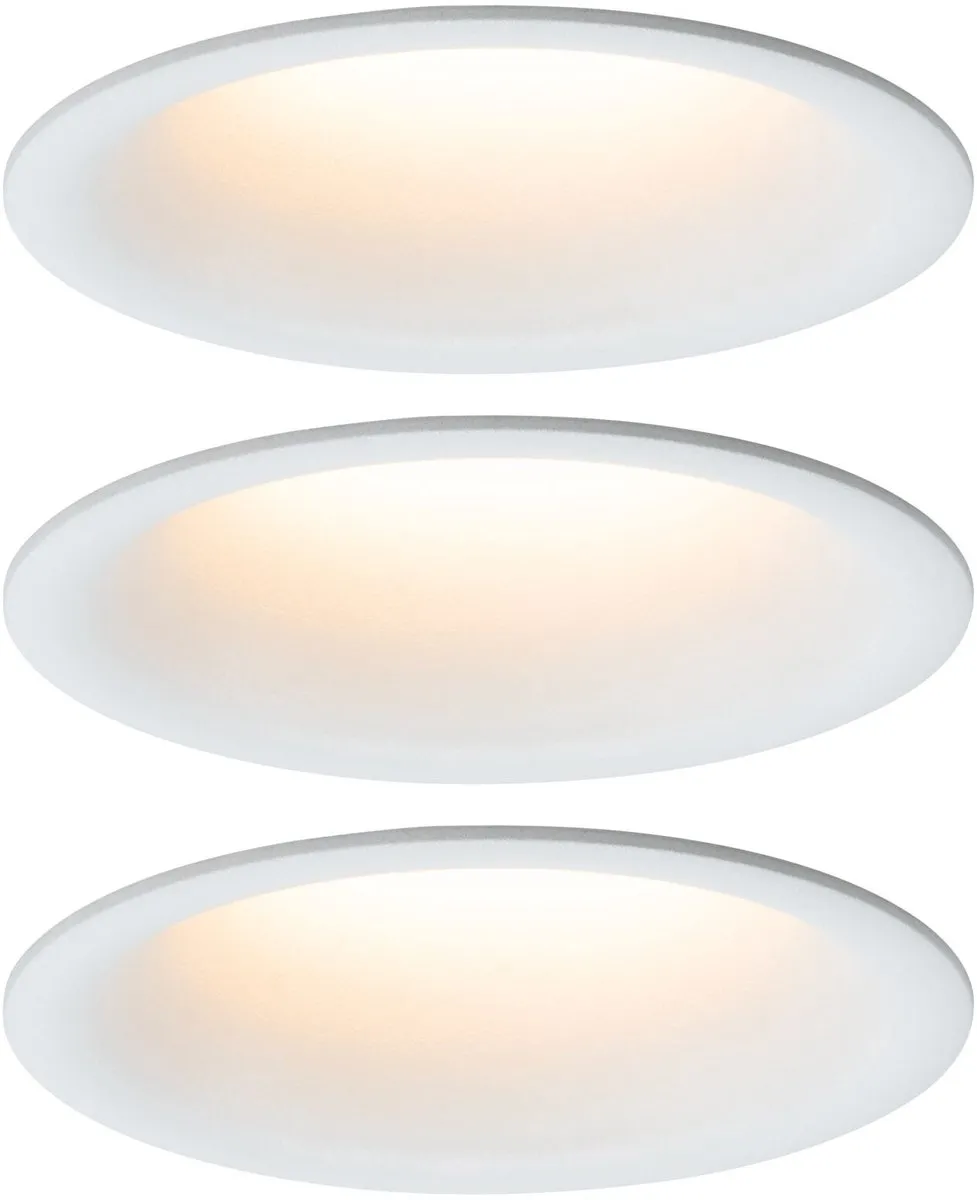 Paulmann Cymbal Coin Basisset LED-inbouwlamp 3x6W 440lm - Wit mat