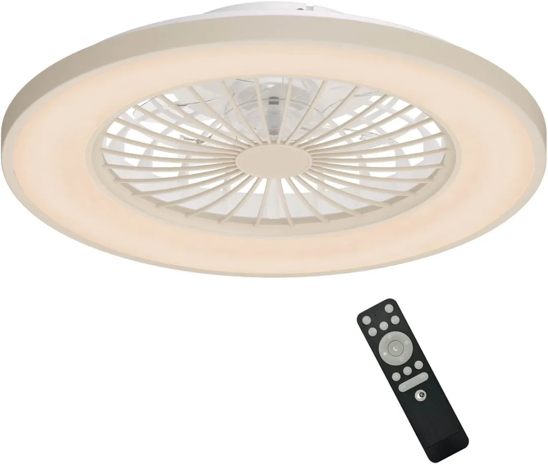 Ledvion Plafondventilator 49cm - Beige