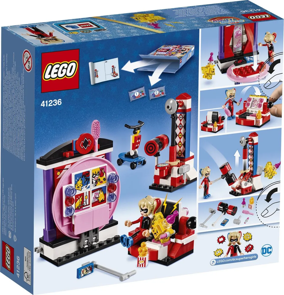 LEGO DC Super Hero Girls Harley Quinn Nachtverblijf 41236 - afbeelding 2 van 6