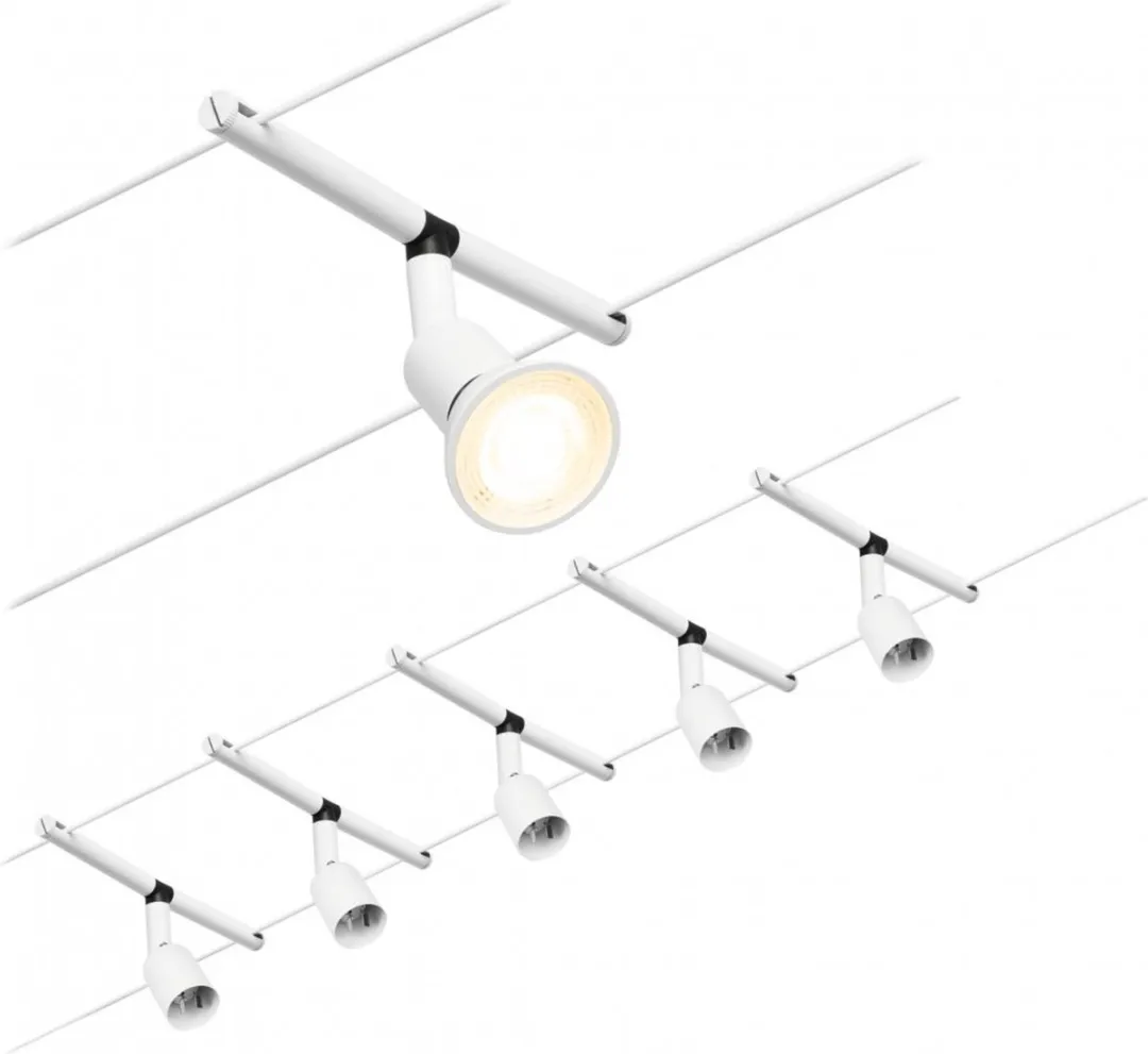 Paulmann CorDuo Salt Kabelsysteem 5 spots - Wit