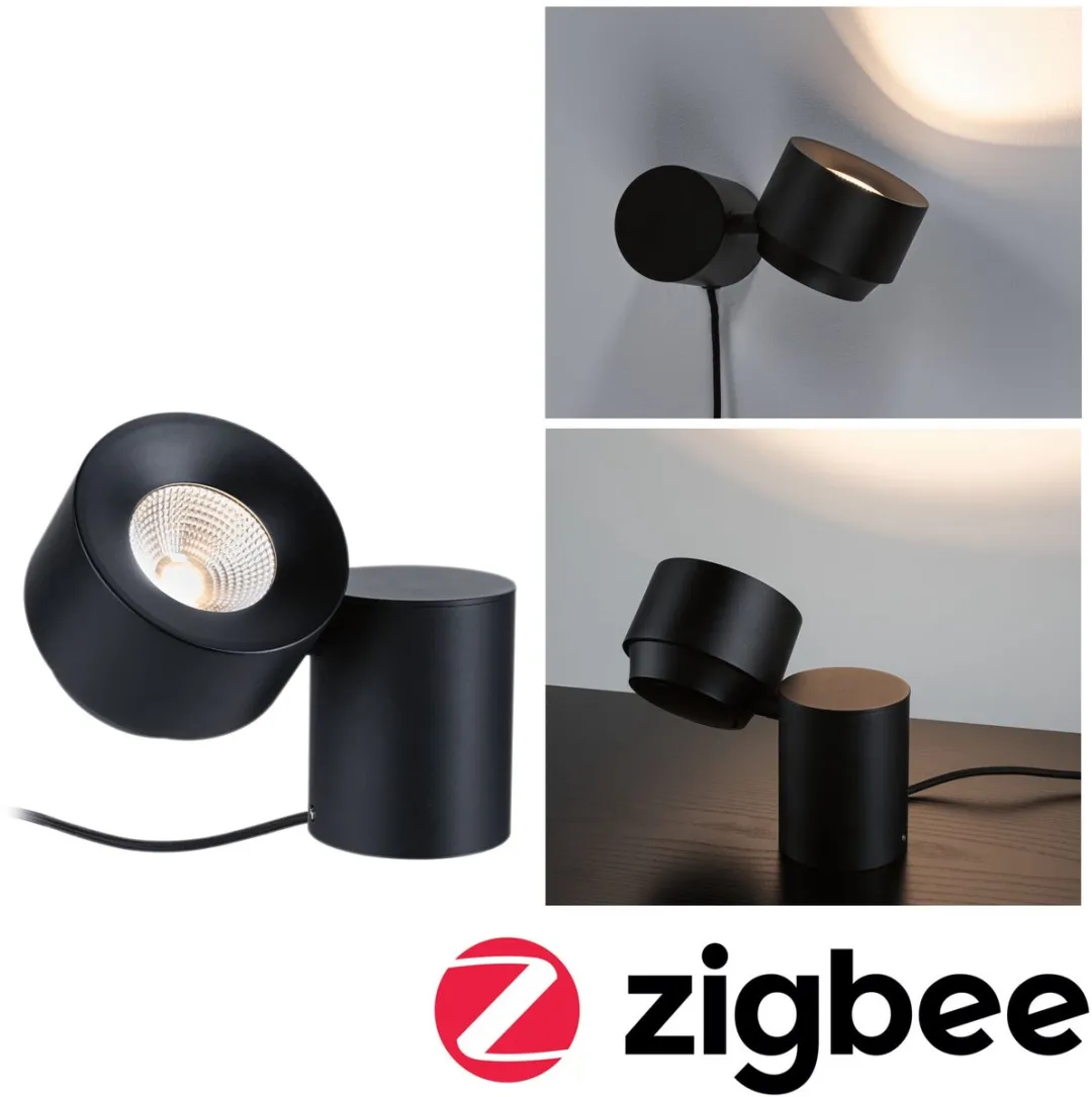 Paulmann Puric Pane LED Tafellamp Zigbee 3.0 - 300lm - Zwart