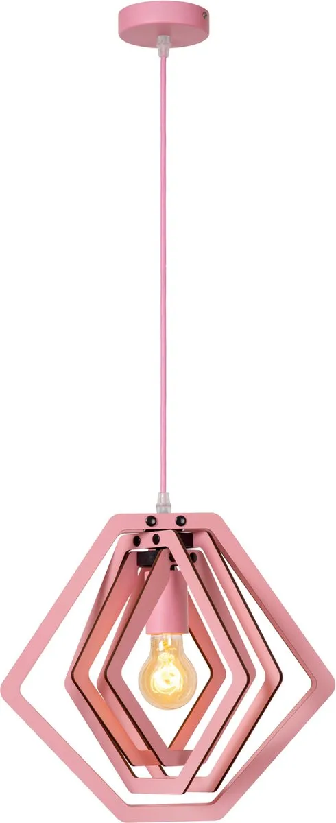 Lucide Mauro Hanglamp - 1xE27 - Roze
