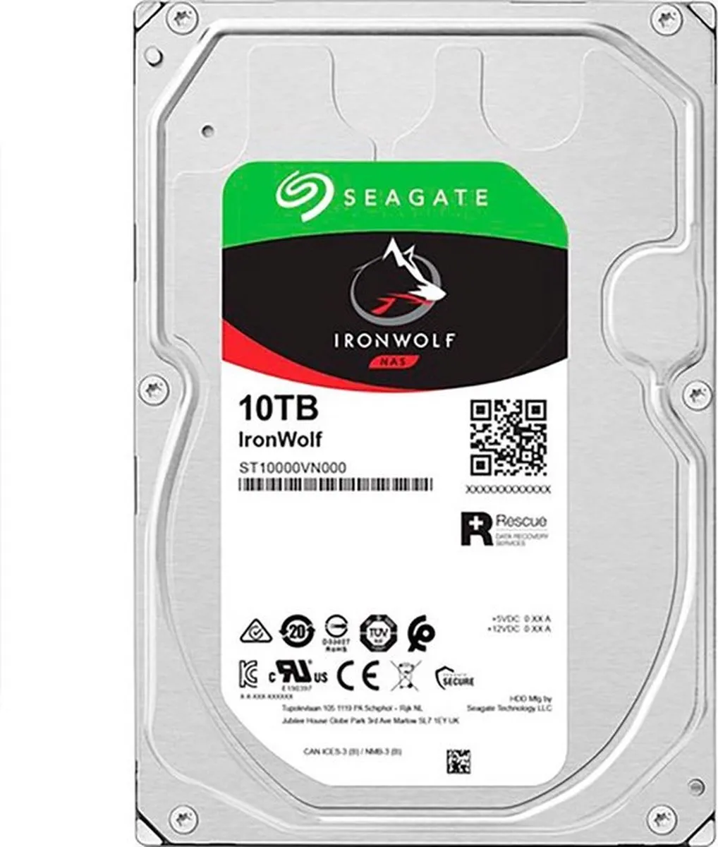 Seagate IronWolf ST10000VN000 NAS HDD 10TB - afbeelding 6 van 6