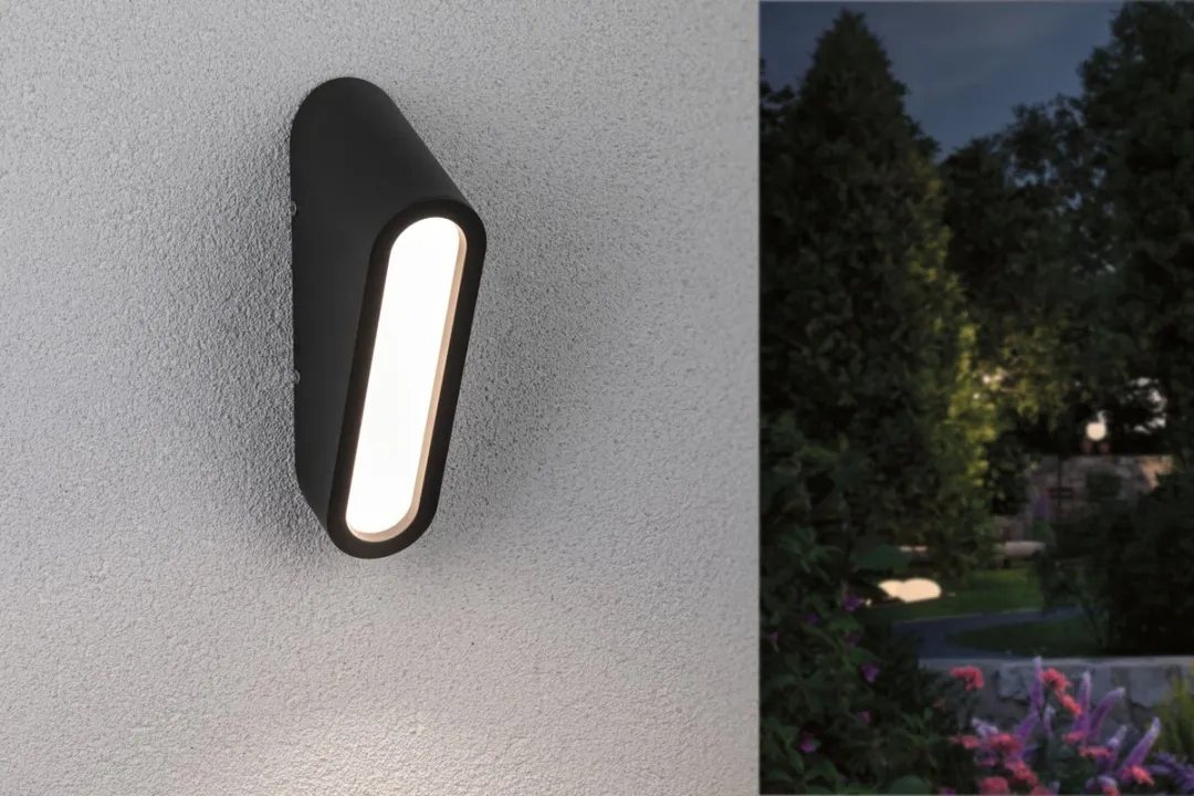 Paulmann LED Wandarmatuur Cliff IP44 9,5W - Antraciet