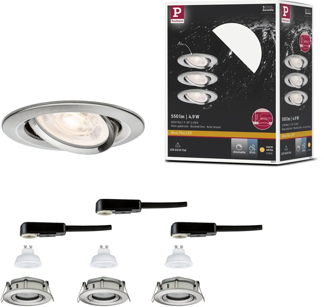 Paulmann Nova Plus GU10 LED-inbouwlamp 3x550lm