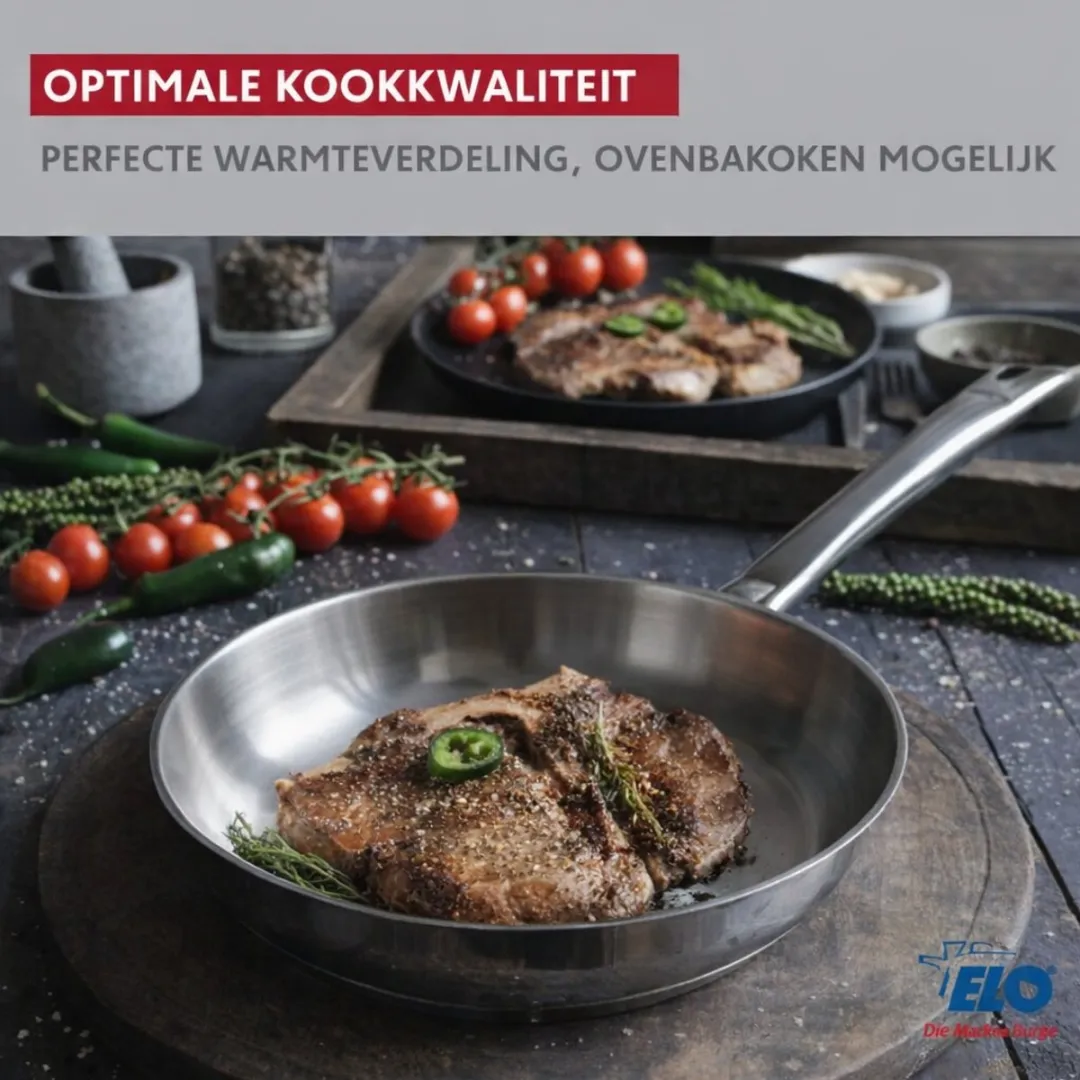 Fackelmann Elo Profi Citrin Kook- en Braadpansset 3+3 Stuks - Grijs