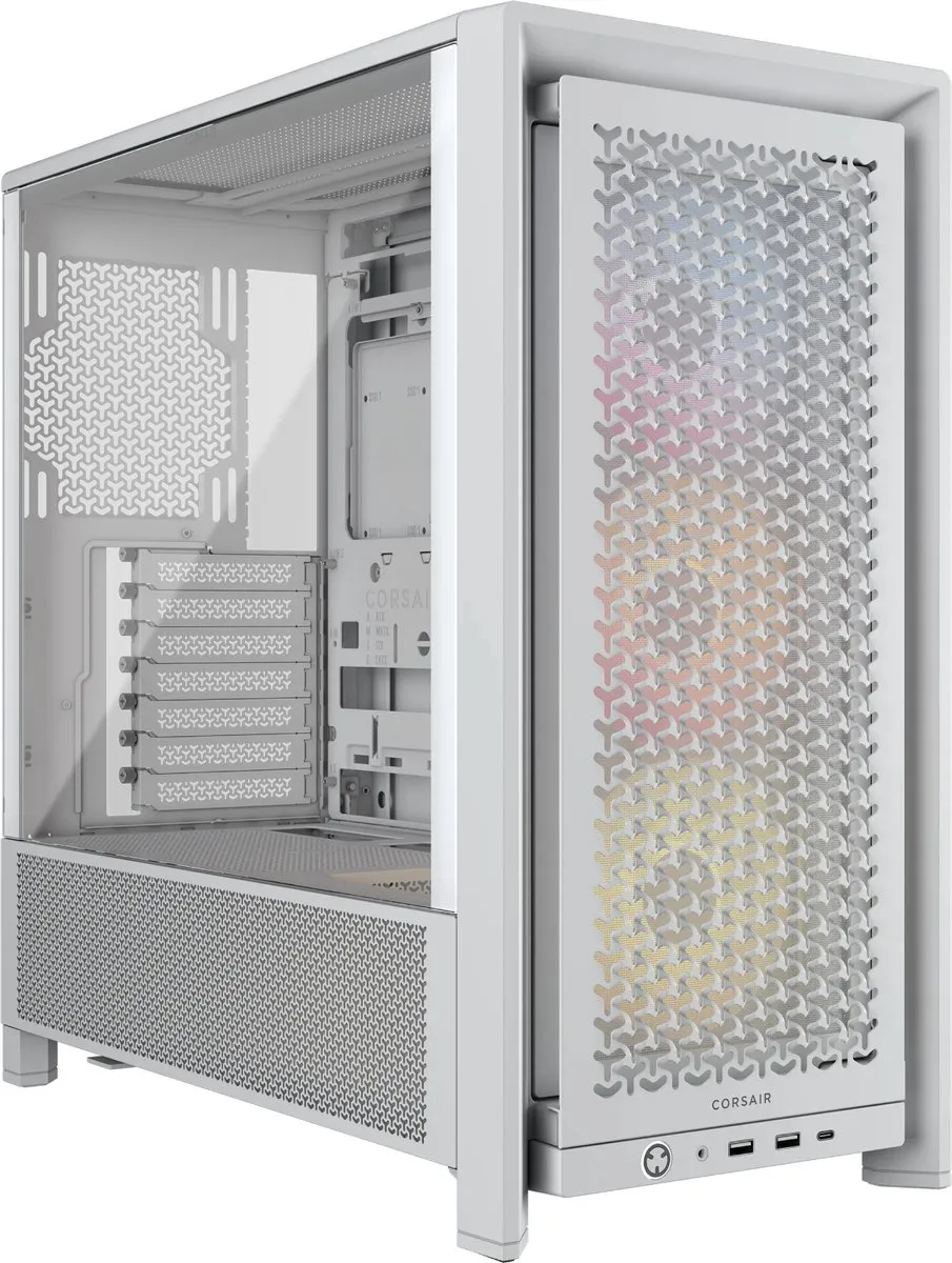 Corsair Frame 4000D RS ARGB Miditower - 3x 120mm ARGB ventilatoren - Wit
