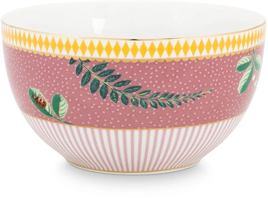 vtwonen Pip Studio La Majorelle Kommen - Ontbijtkom 12cm - Roze - 6 Stuks