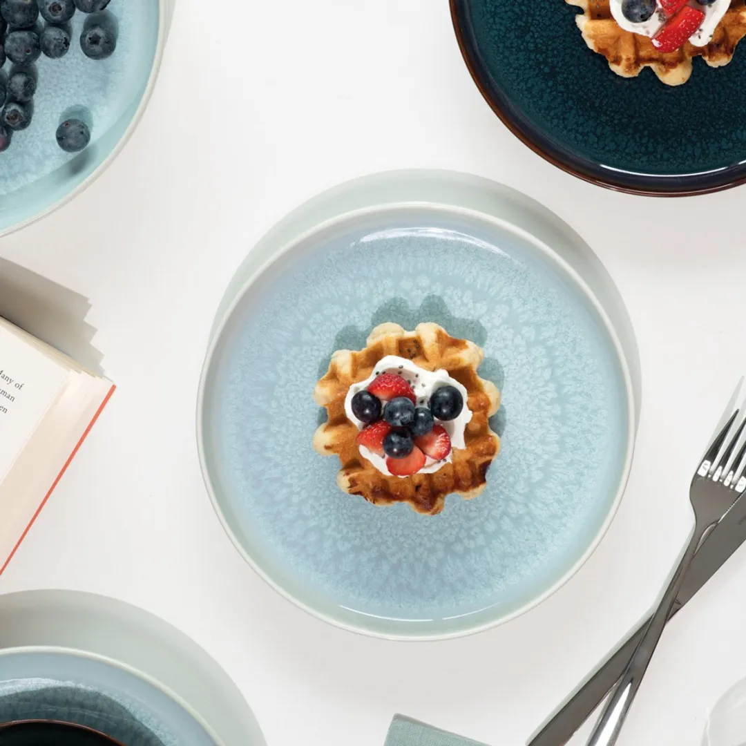 Villeroy & Boch Crafted Frühstücksteller - Ø21cm - Turkoois - 6 Stuks