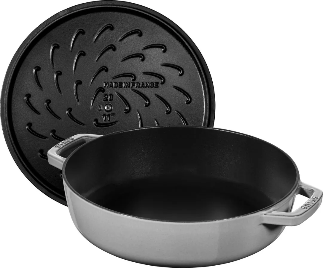 Staub Hapjespan Chistera Grafietgrijs 24cm