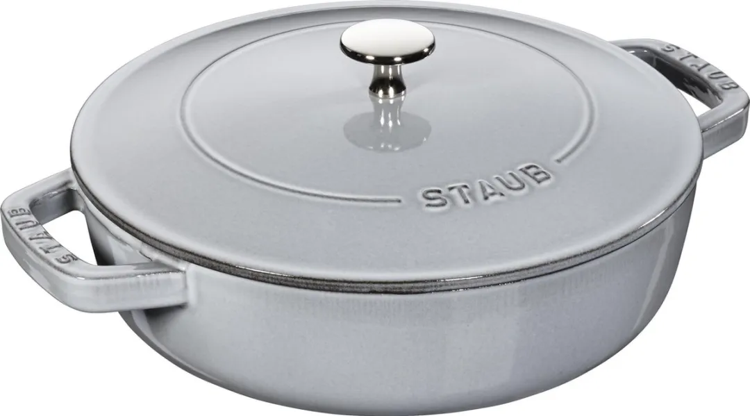 Staub Hapjespan Chistera Grafietgrijs 24cm