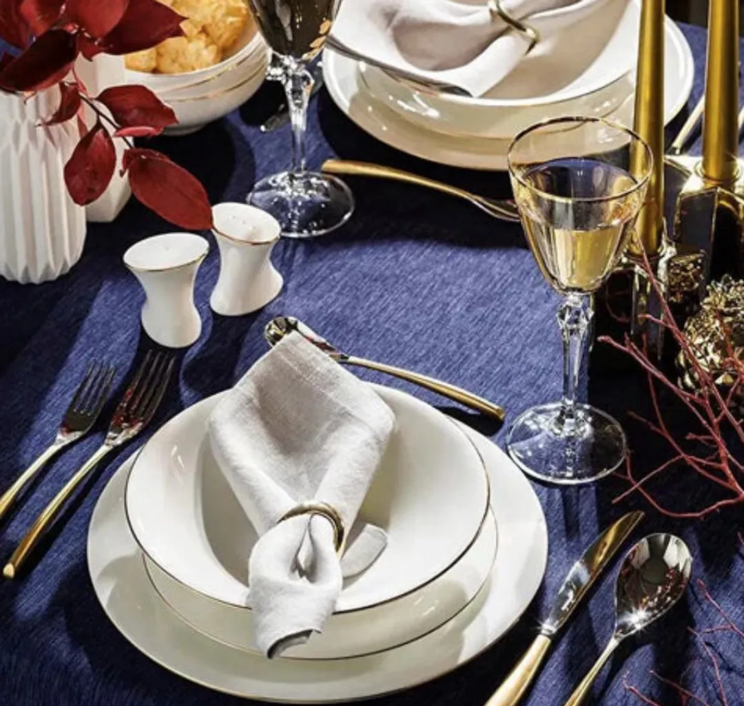 Jumbo Golda Serviesset 61-delig - 12 Personen - Luxe Porselein - Wit