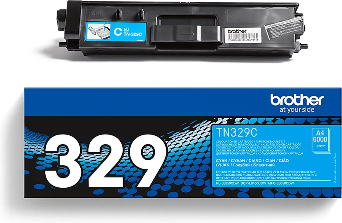 Brother TN-329C Tonercartridge Cyaan - 6.000 Pagina's - afbeelding 6 van 6