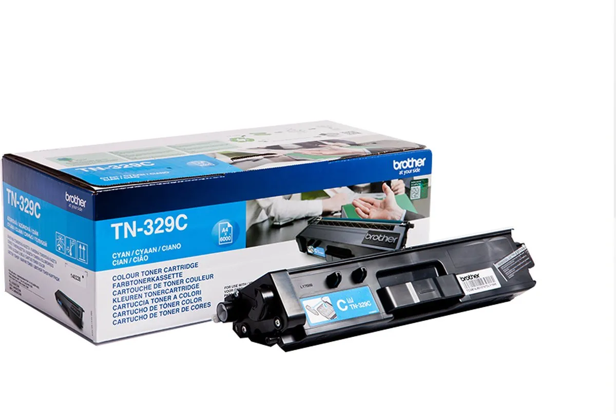 Brother TN-329C Tonercartridge Cyaan - 6.000 Pagina's
