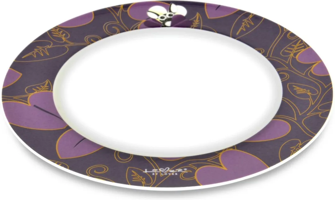 BergHOFF Essentials Rond Bord 21.5cm - 4 Stuks - Paars