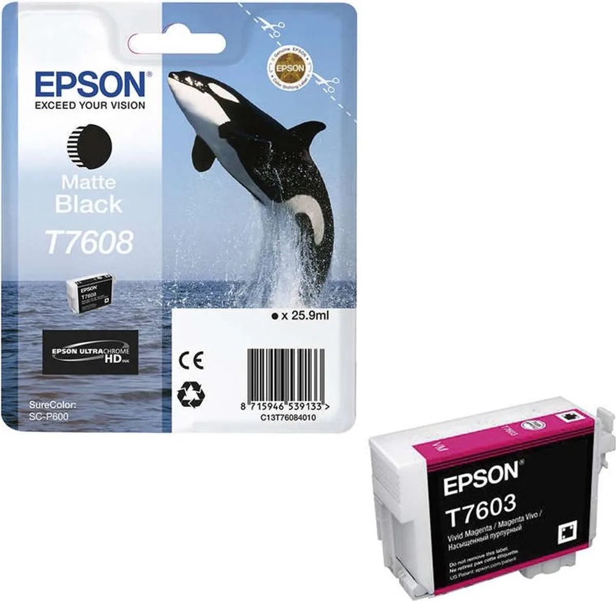 Epson T7608XL Inktcartridge Mat Zwart - 1100 pagina's