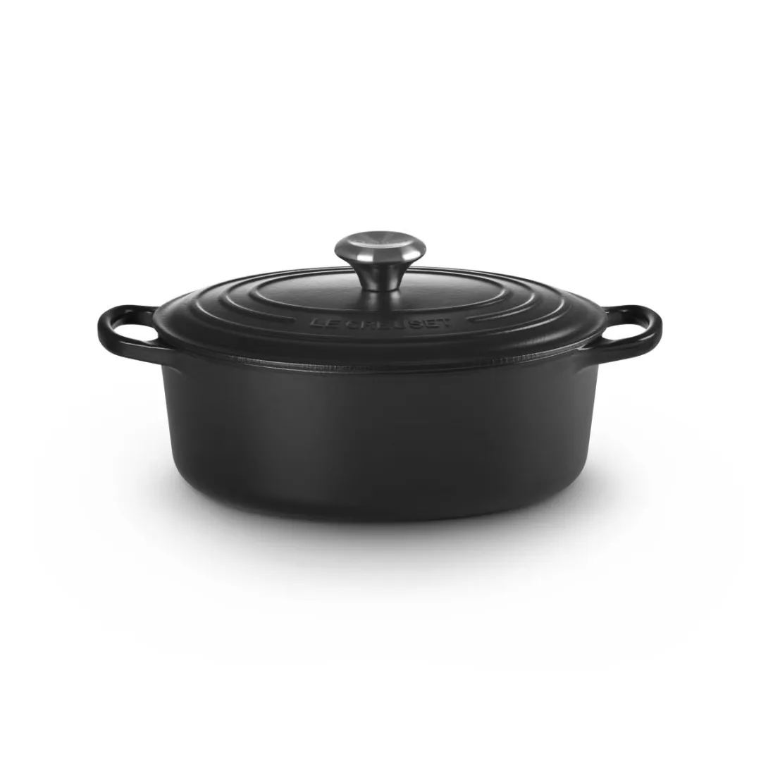 Le Creuset Signature Braadpan 27cm - 4.1L - Mat Zwart - afbeelding 6 van 6