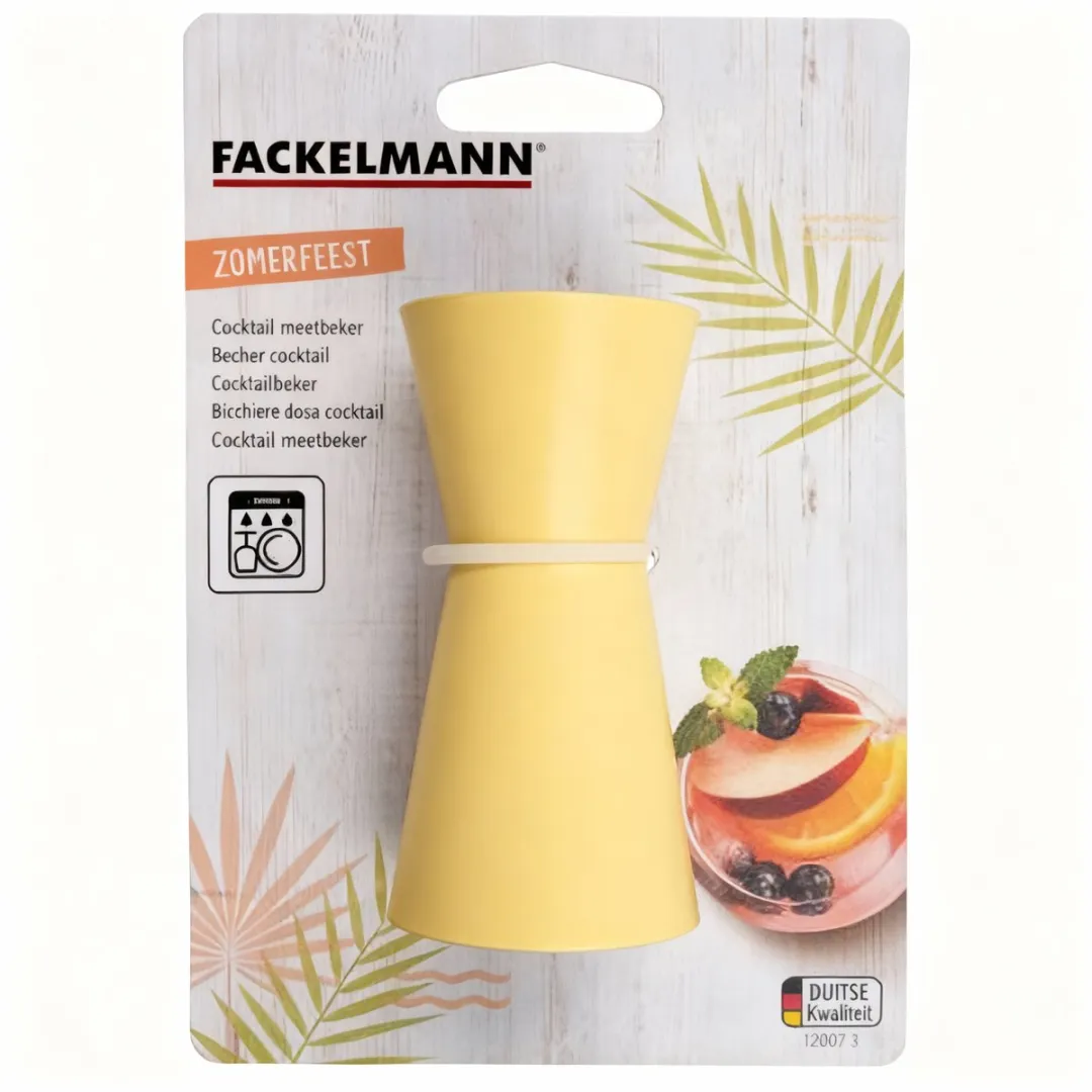 Fackelmann Cocktailmaatje 1-5cl - Geel