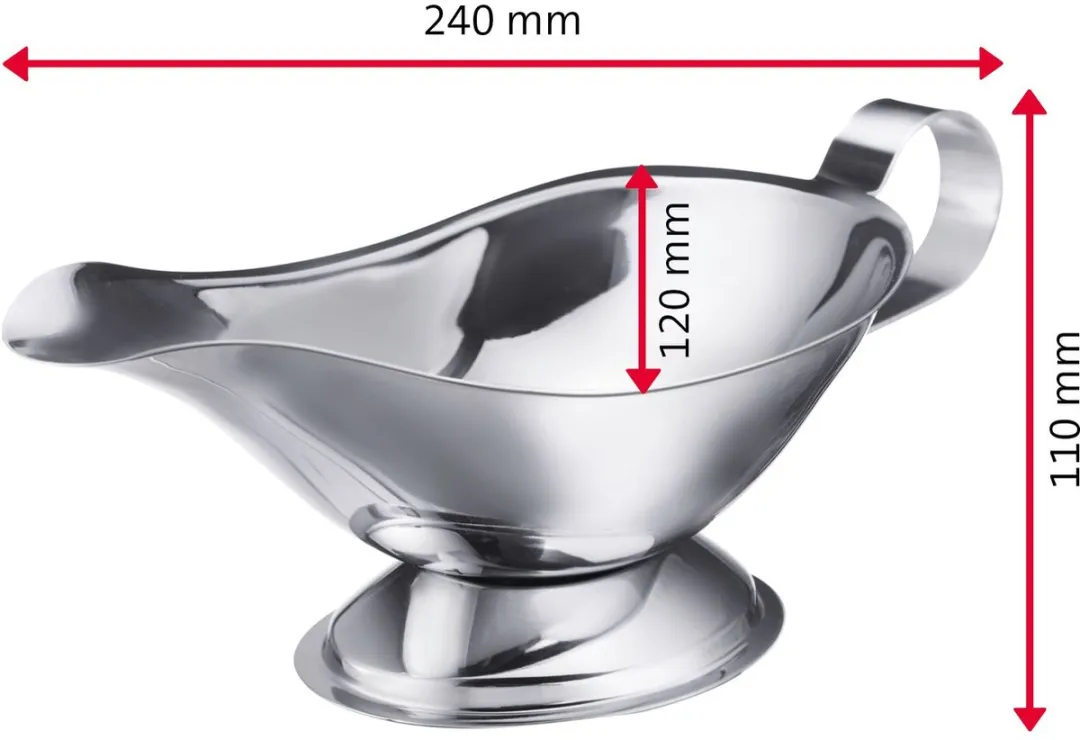 Westmark Saucière 350ml - Roestvrij staal - Druppelvrije tuit