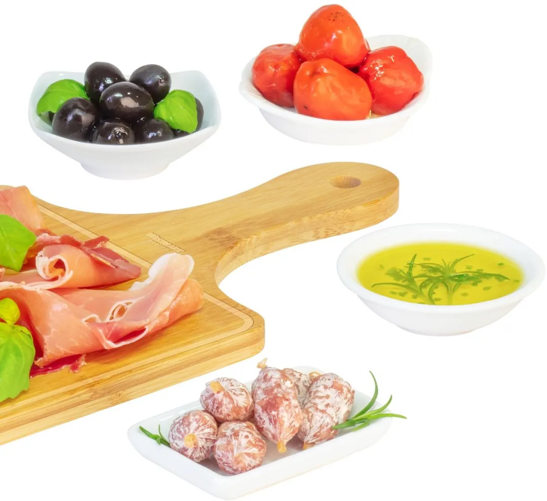 Westmark Tapas + Friends Kommetjes Set 4 Stuks - 7,8x5cm - Wit