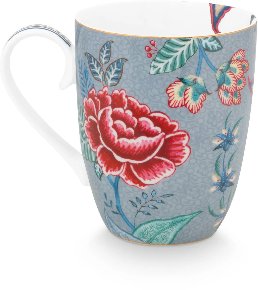 Pip Studio Flower Festival Mokken - 6 Stuks 350ml - Veelkleurig