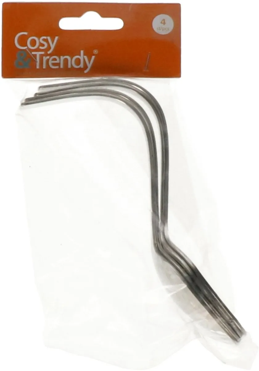 Cosy&Trendy Apero Amuselepel - 4 Stuks - Zilver
