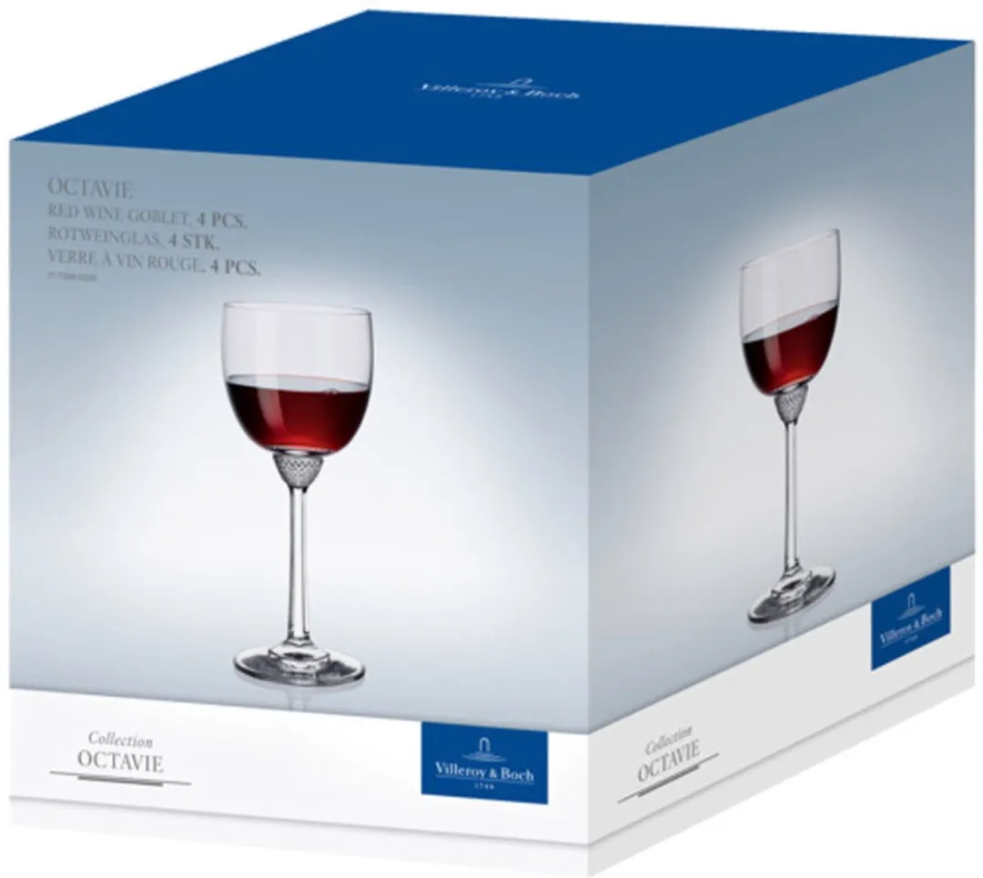 Villeroy & Boch Octavie Rotweinglazen Set - 4 Stuks
