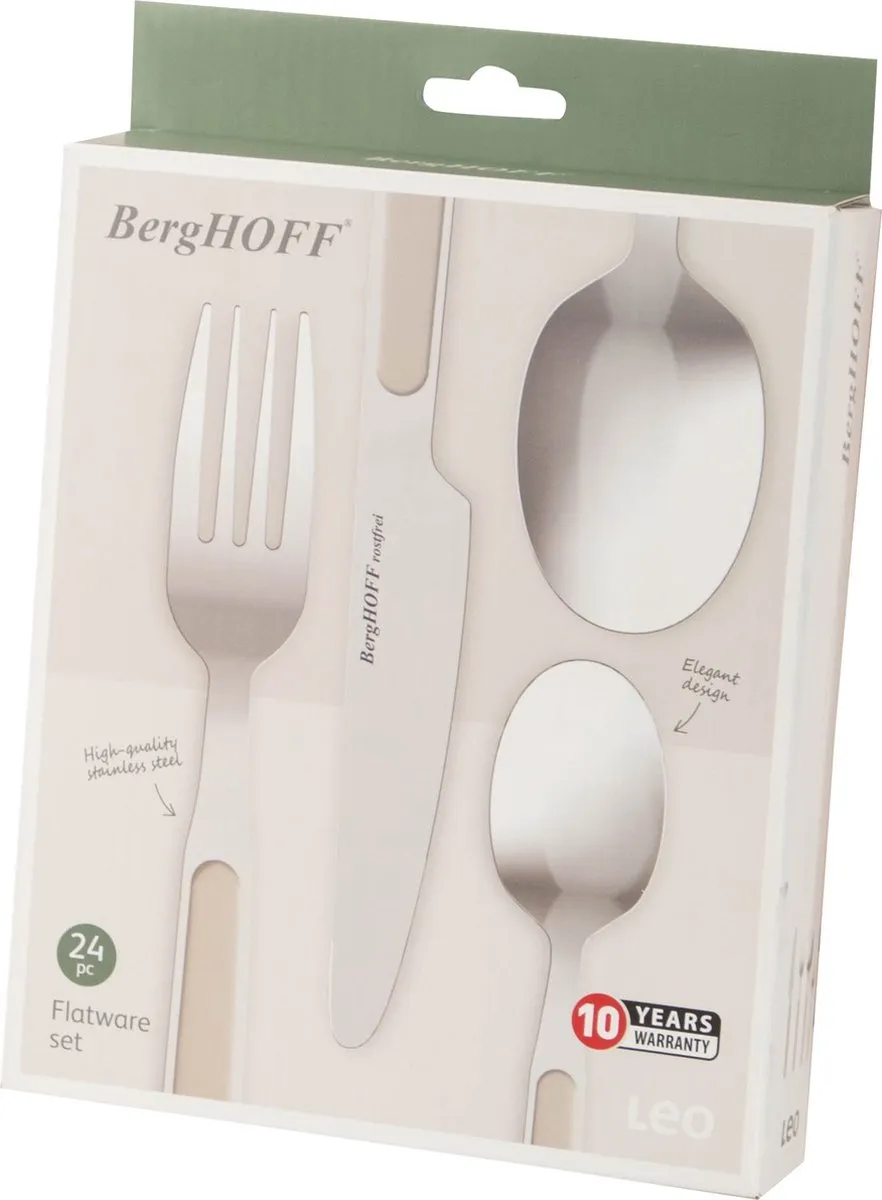 BergHOFF LEO 24-delig Bestekset Balance Moonbeam - 24 Stuks