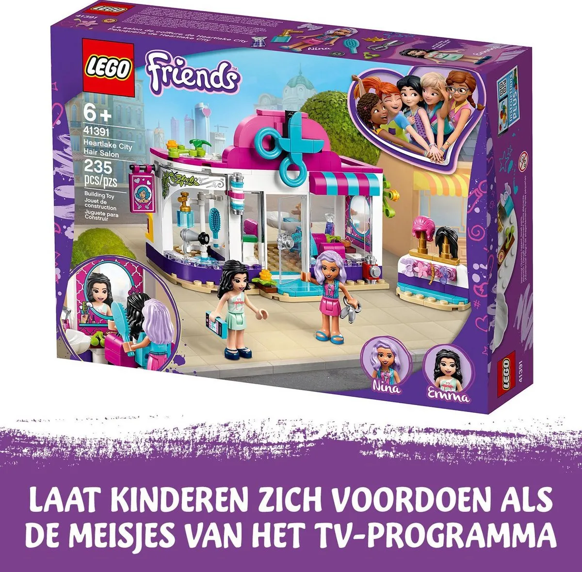 LEGO Friends Kapsalon 41391 - 235 Stukken - Paars - afbeelding 4 van 6