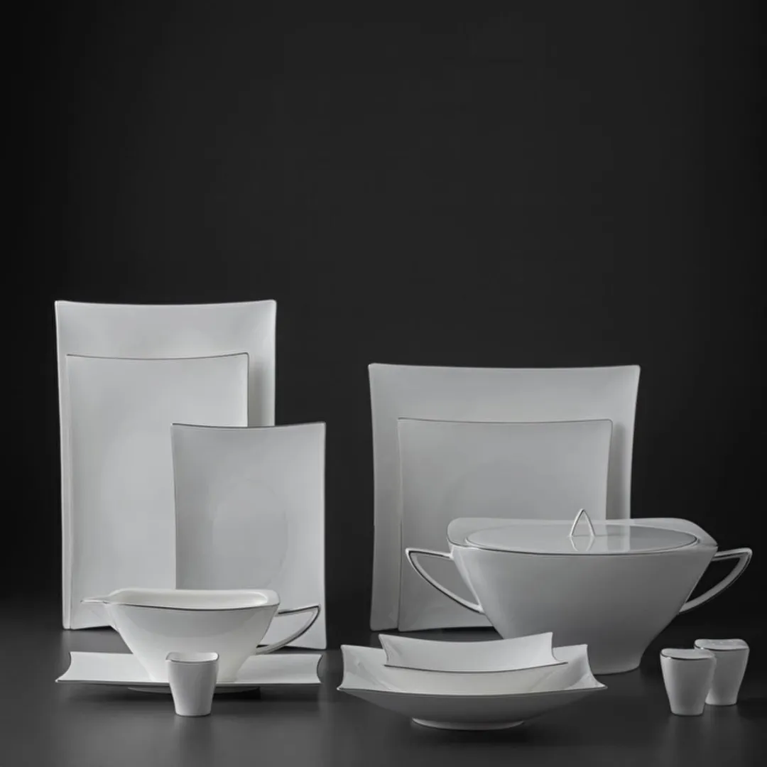Jumbo Wind Platin Servies 64-delig
