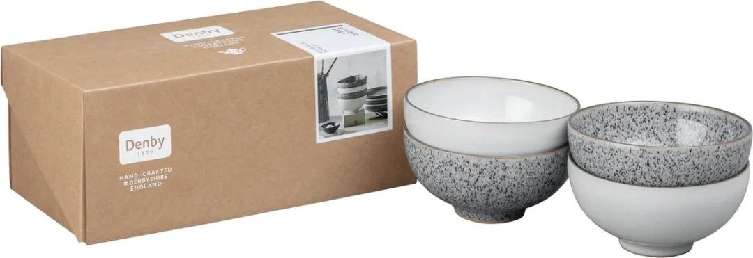 Denby Studio Grey Rijstkom Set 4x480ml