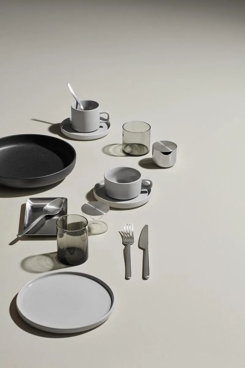 Blomus PILAR Koffiekoppen 200ml - 2 Stuks - Mirage Grey