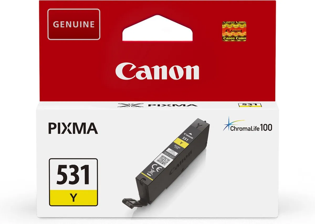 Canon CLI-531 Inktcartridge Geel - 515 pagina's
