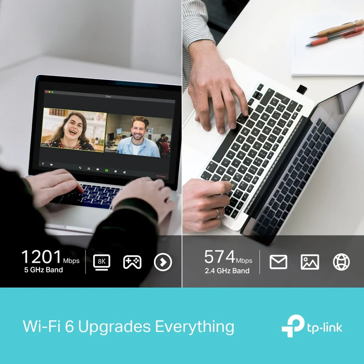 TP-Link Archer TX20U Nano WLAN-adapter 1800 Mbit/s - Zwart