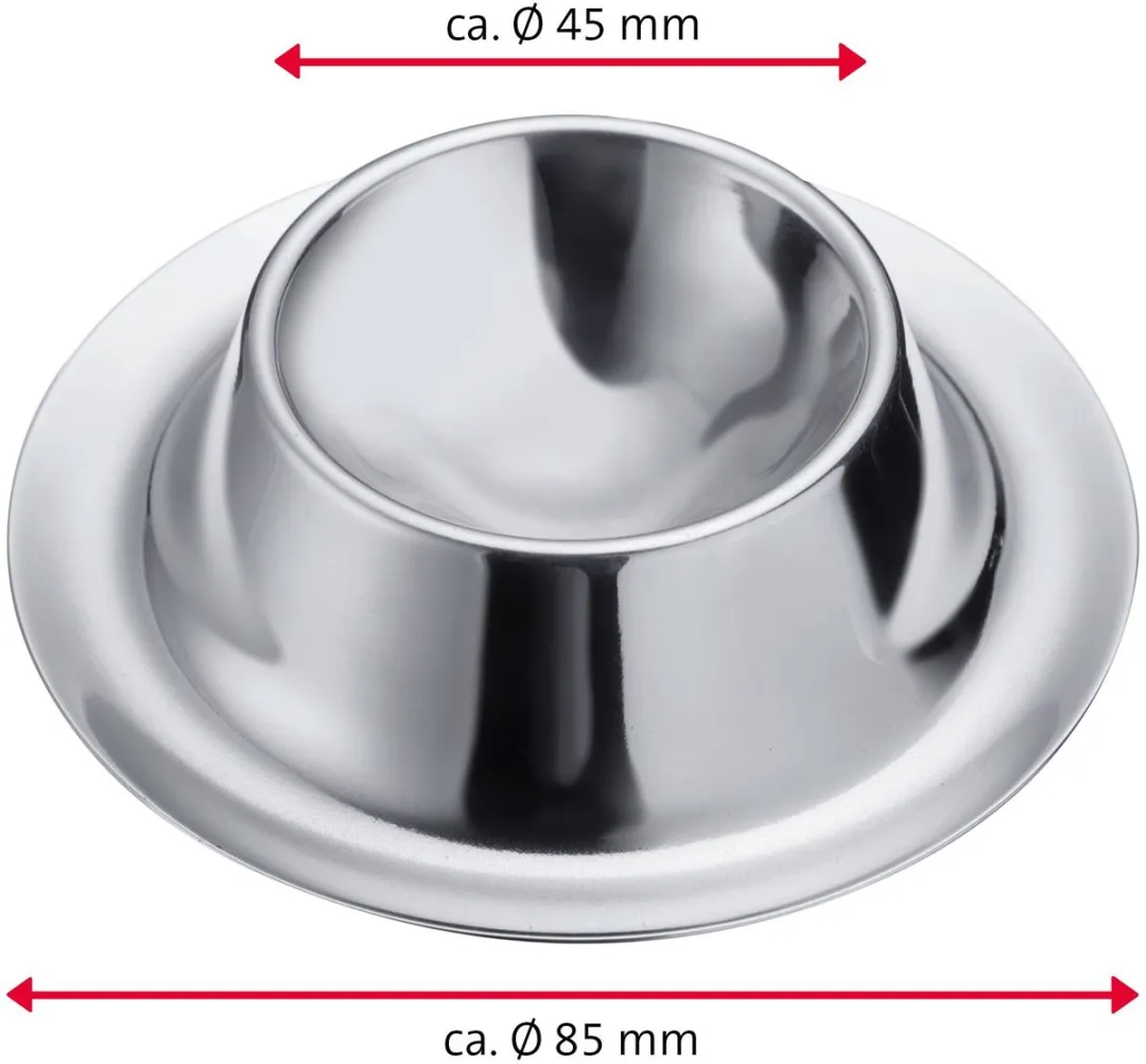 Westmark Eierdopjes Set 6 Stuks - Ø8,5cm - Roestvrij Staal